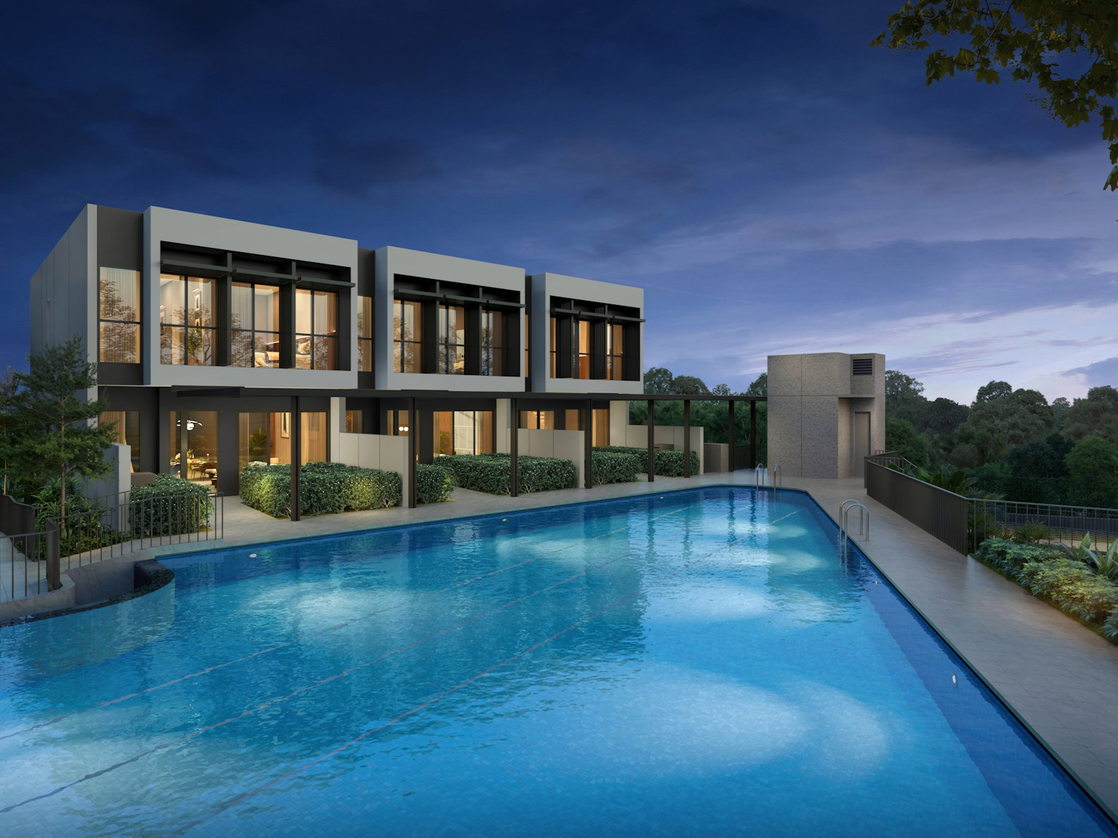 Strata Terrace House_Lentor Gardens Residences_District 26_Singapore_Cropped